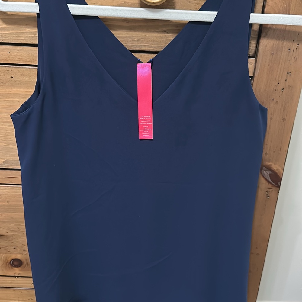 Elegant Navy Blue Women's Top